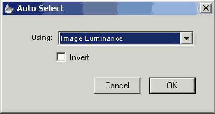 Окно диалога Auto Select