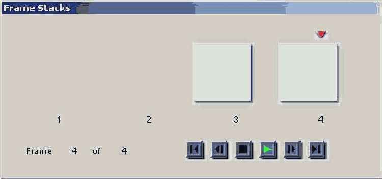 Панель Frame Stack